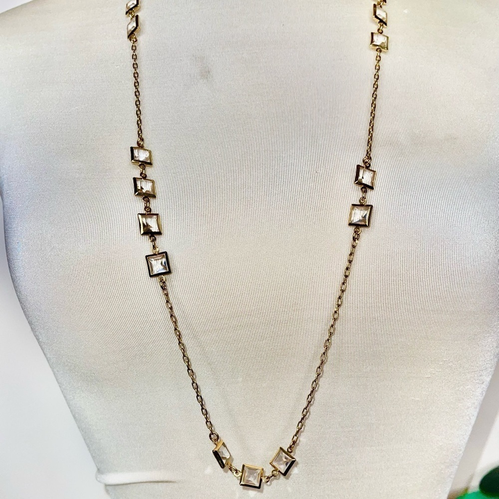 Vintage J.Crew Runway Couture Crystal Necklace - Picture 4 of 11